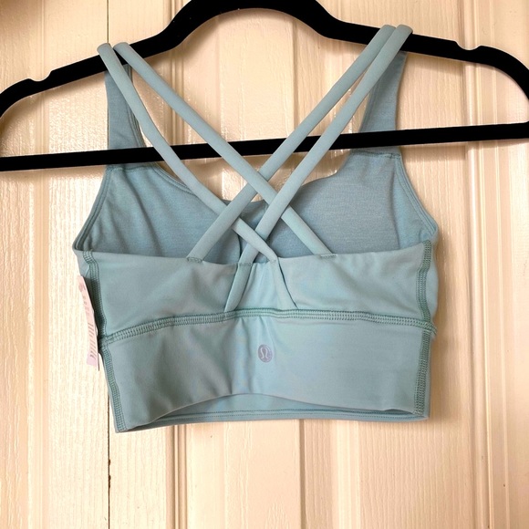 Lululemon Energy Bra Long Line: Hazy Jade, Size 2 - Picture 6 of 8